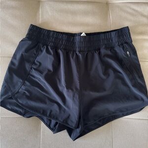 CRZ YOGA Black Athletic Shorts Moisture-Wicking